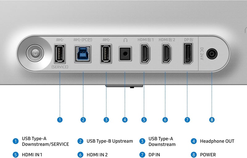 Samsung Odyssey OLED G6 G60SF 27" QHD 500Hz QD-OLED Gaming Monitor - 7