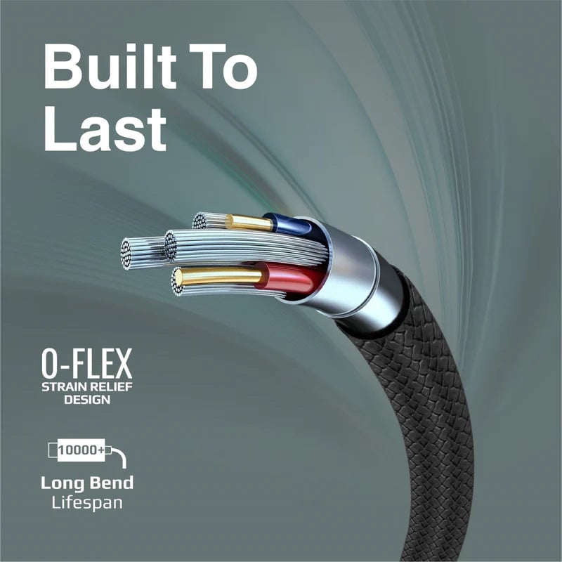 كيبل Promate USB A إلى USB C 1 Meter أبيض - 5