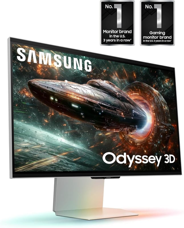 Samsung Odyssey 3D G90XF 27" 4K 165Hz IPS Gaming Monitor - 4