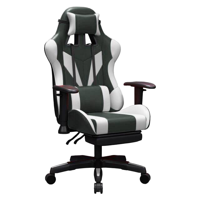 Raptor RGC-100 Gaming Chair Green & White - 1