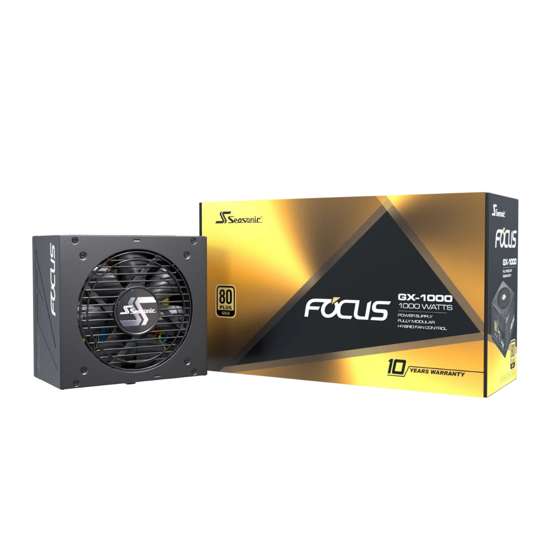 Seasonic FOCUS GX-1000 1000W 80+ Gold Full Modular PSU - 1