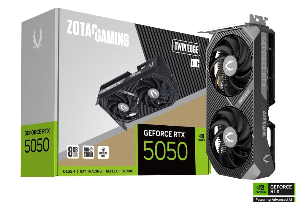 Zotac Gaming GeForce RTX 5050 8GB GDDR6 Twin Edge OC Edition - 1