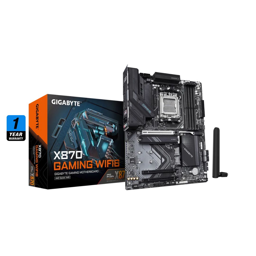 Gigabyte X870 Gaming WiFi 6 AM5 DDR5 ATX Motherboard - 1