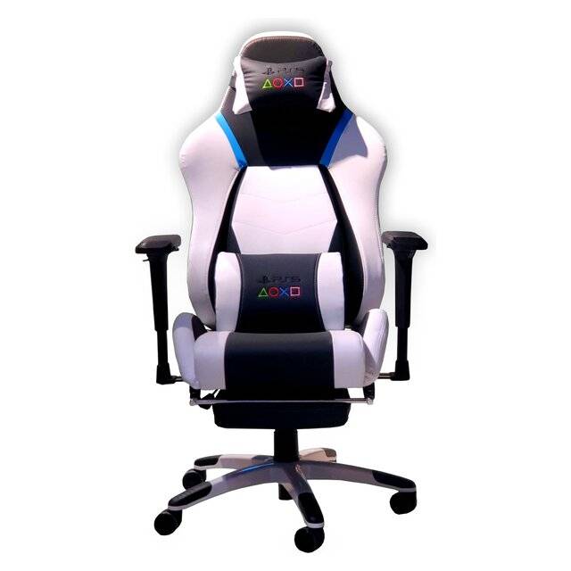 PlayStation X Rocker Legend Gaming Chair 2.1 Audio Bluetooth/Wired White/Black/Blue - 1