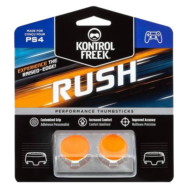 KontrolFreek CQC Rush Concave Thumbsticks for PS4 & PS5 White - 1
