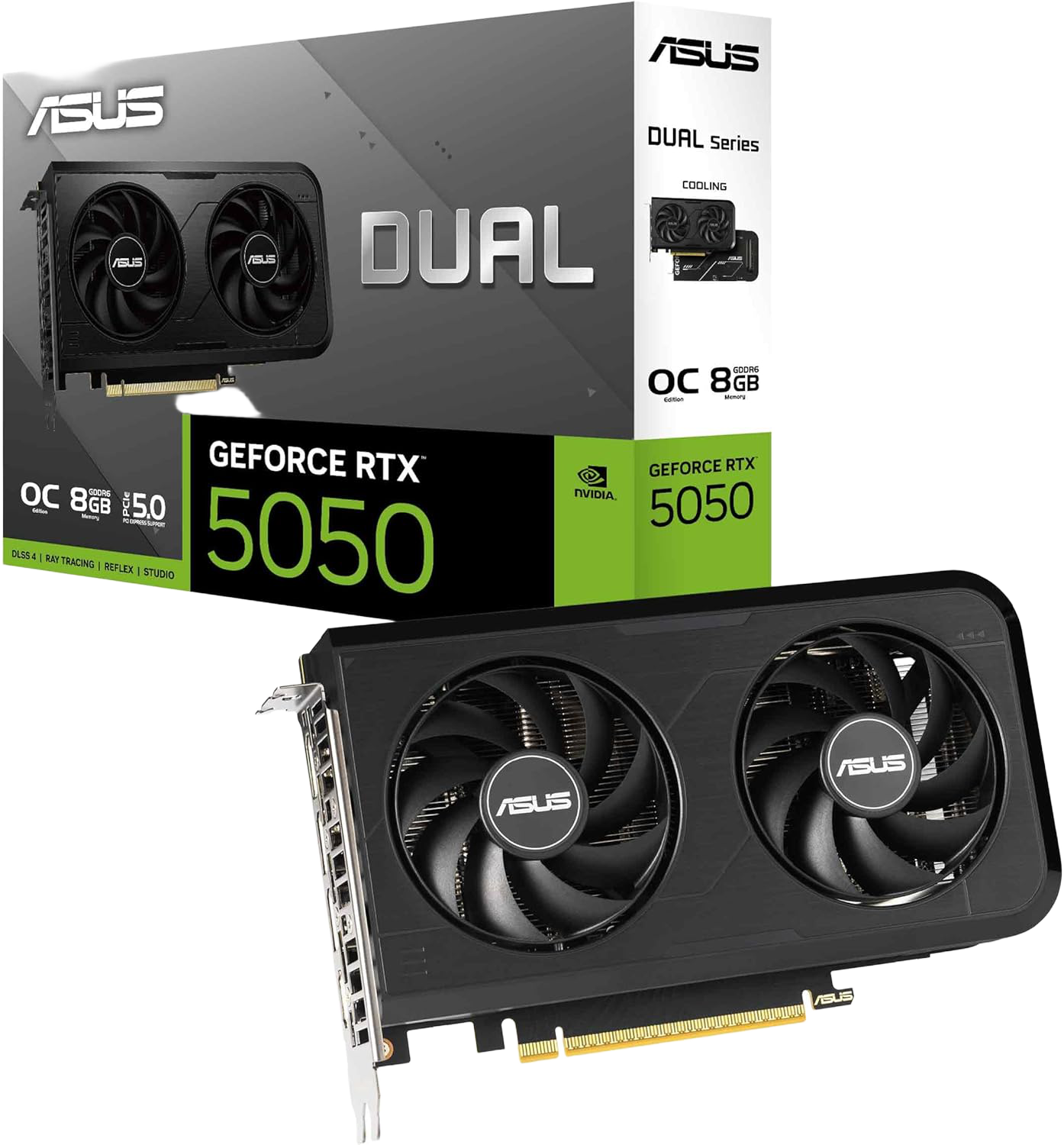كارت شاشة ASUS Dual GeForce RTX 5050 8GB GDDR6 OC Edition - 1