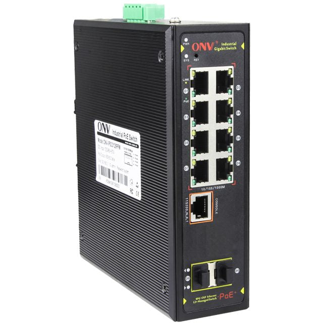 ONV 10-Port 1GbE Managed PoE Switch - 1
