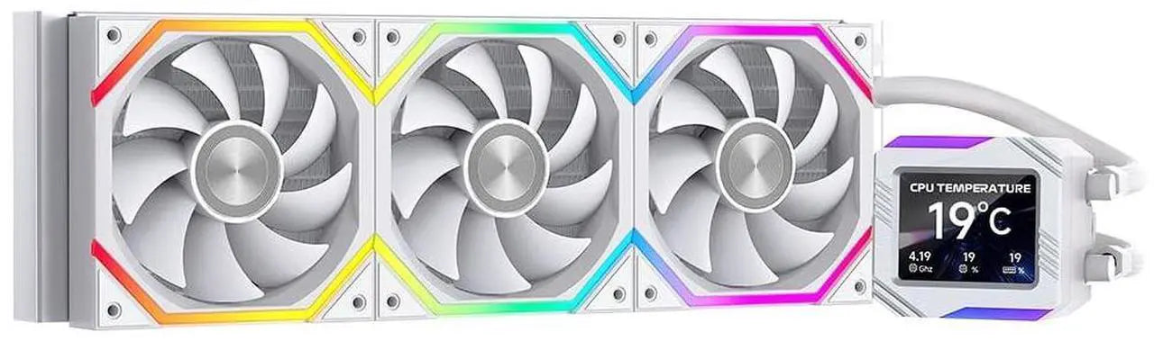 Jungle Leopard Astroshel V2G 360mm AIO Liquid Cooler 300W White LCD - 1