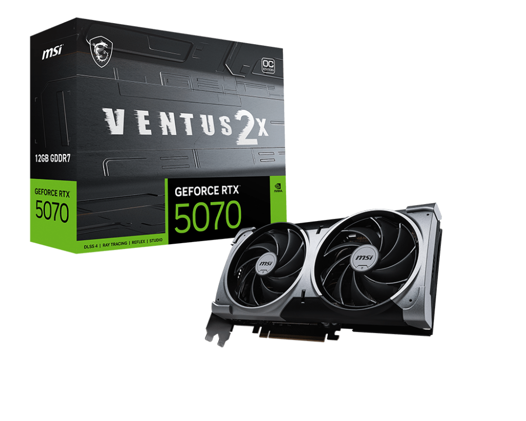 msi Msi Ventus Geforce Rtx 5070 Oc Edition 12GB storage: 12gb | power: 250w