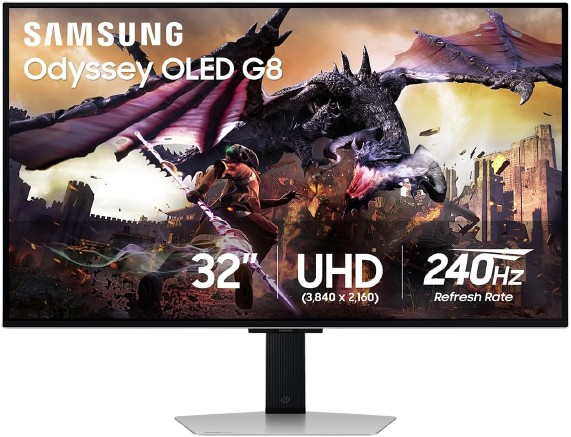 Samsung Odyssey OLED G8 32" 4K 240Hz QD-OLED Gaming Monitor - 1