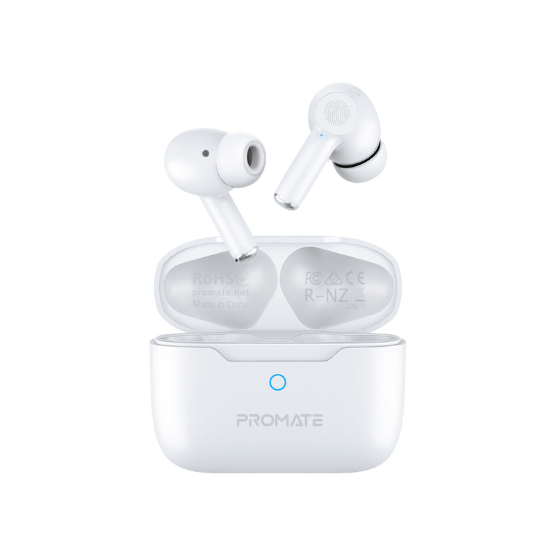 سماعات Promate ProPods TWS Bluetooth 5.3 ANC 5H Blue - 1