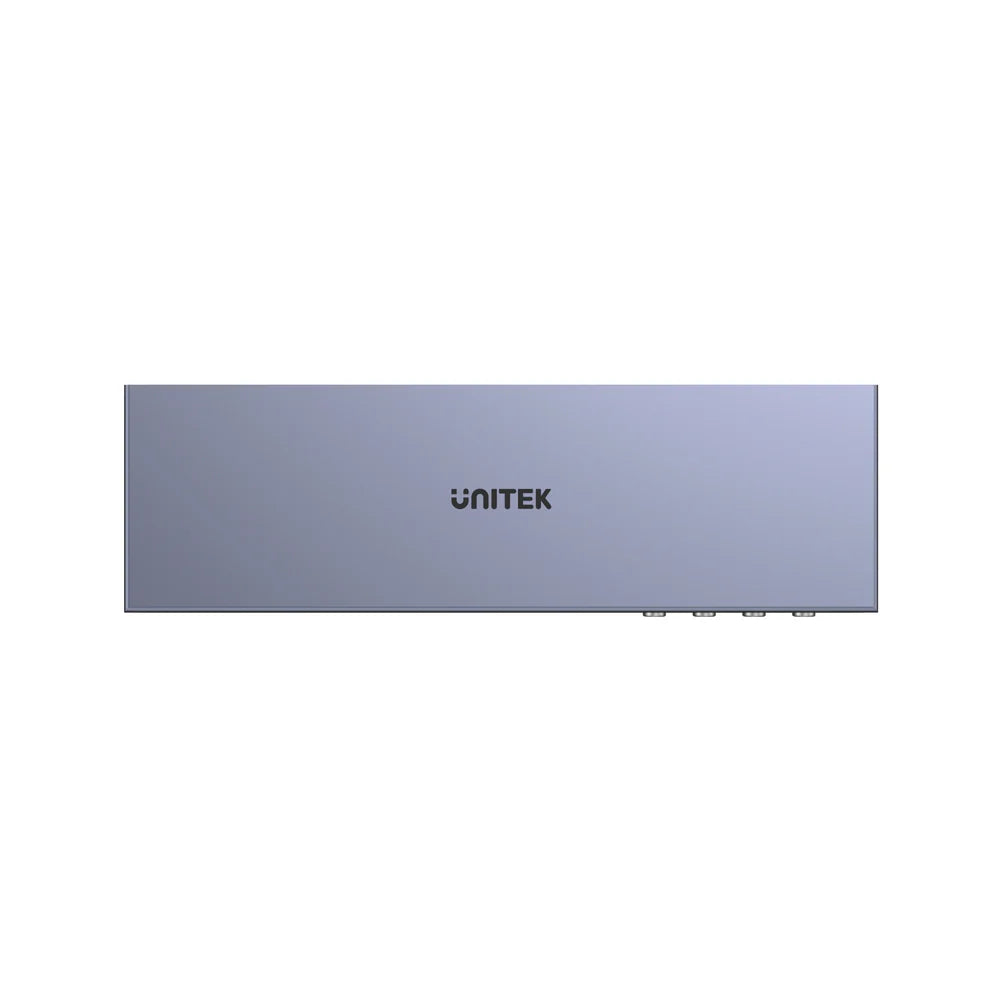 سويتش UNITEK 4-Port HDMI KVM 1GbE 4K@60Hz رمادي - 1
