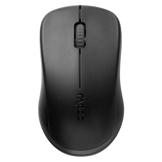Rapoo 1680 Silent Wireless Mouse - Black - 1