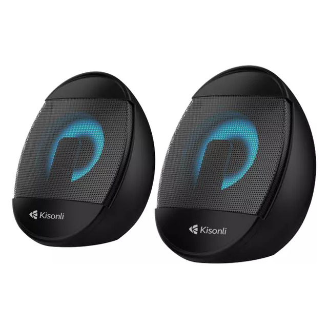 سبيكر Kisonli L-7070 2.0 قناة 6W سلكي أسود - 1