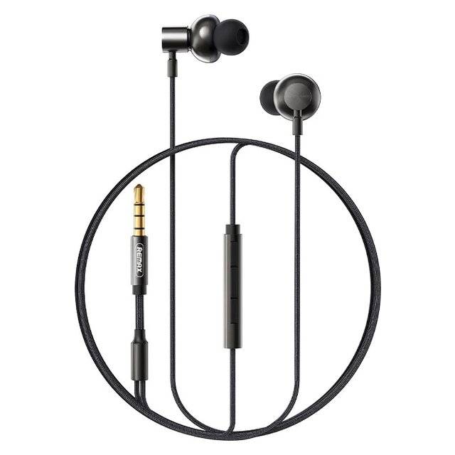 Remax RM-730 Wired In-Ear Earphones with Microphone 3.5mm 12mm Driver - 1