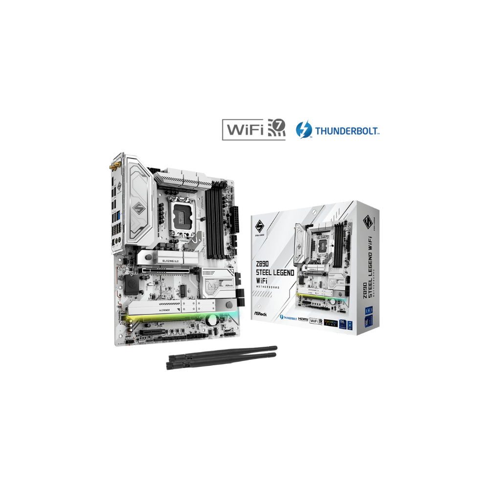 ASRock Steel Legend Z890 LGA1851 ATX DDR5 WiFi Motherboard - 1