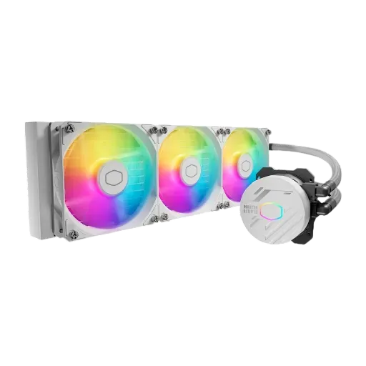 Cooler Master Core 360mm AIO Liquid Cooler White - 1