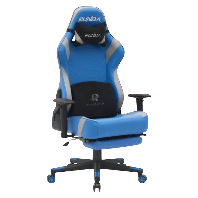 Runda 1009 Gaming Chair Blue Grey Ergonomic - 1