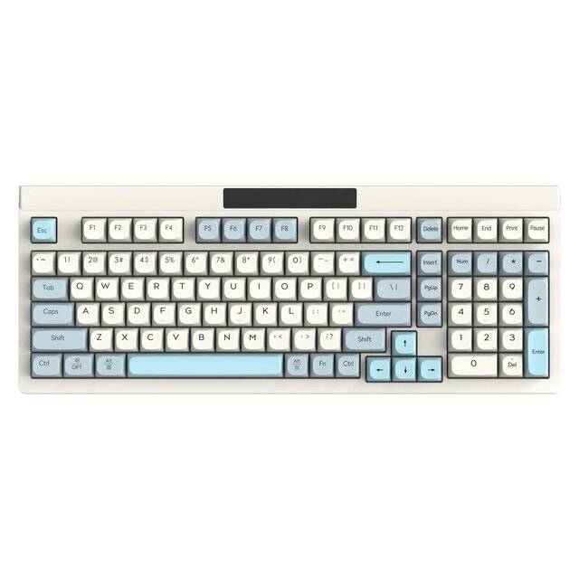 Langtu L102 Full-Size Membrane Wired Keyboard RGB Blue - 1