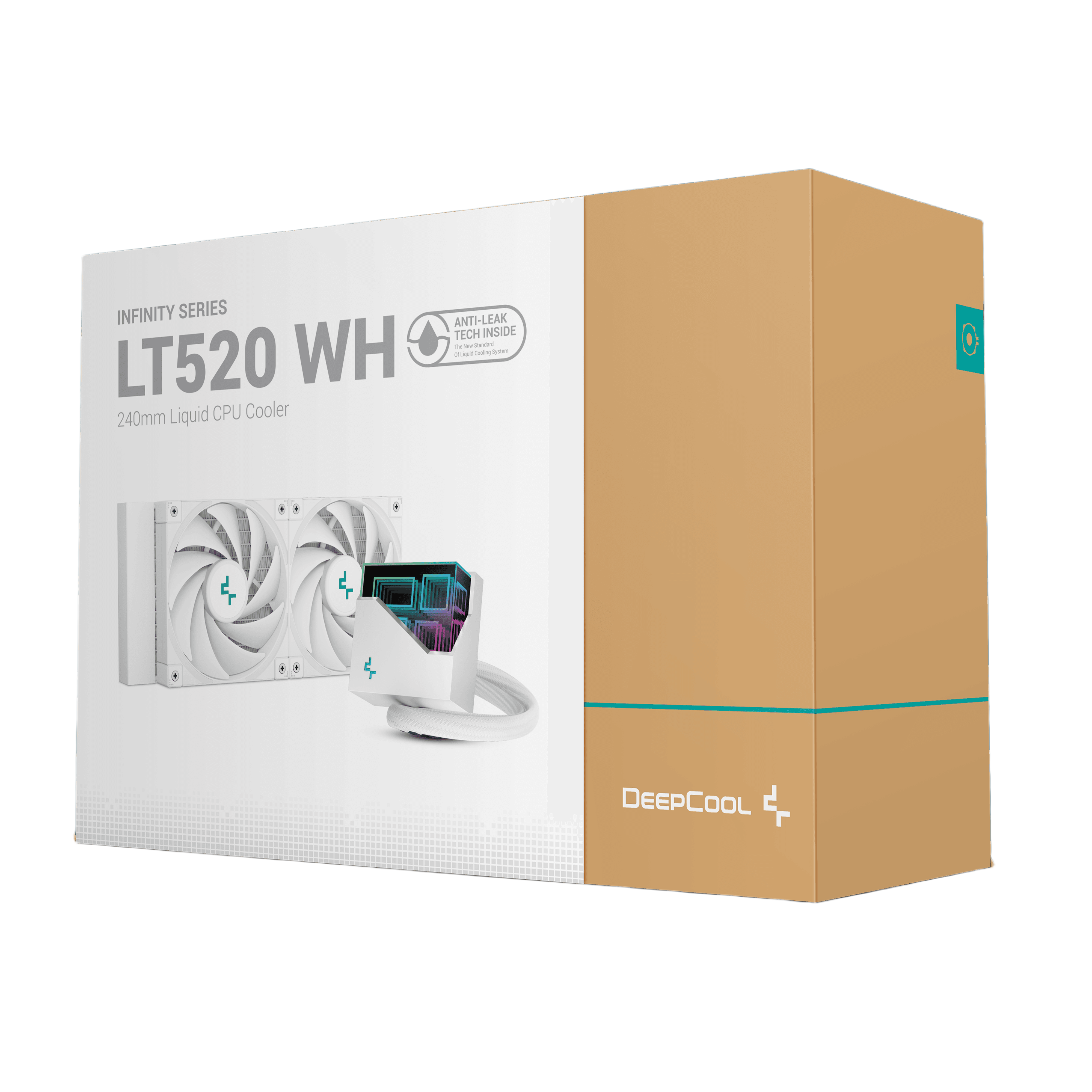 DeepCool LT520 WH 240mm AIO Liquid Cooler White - 1