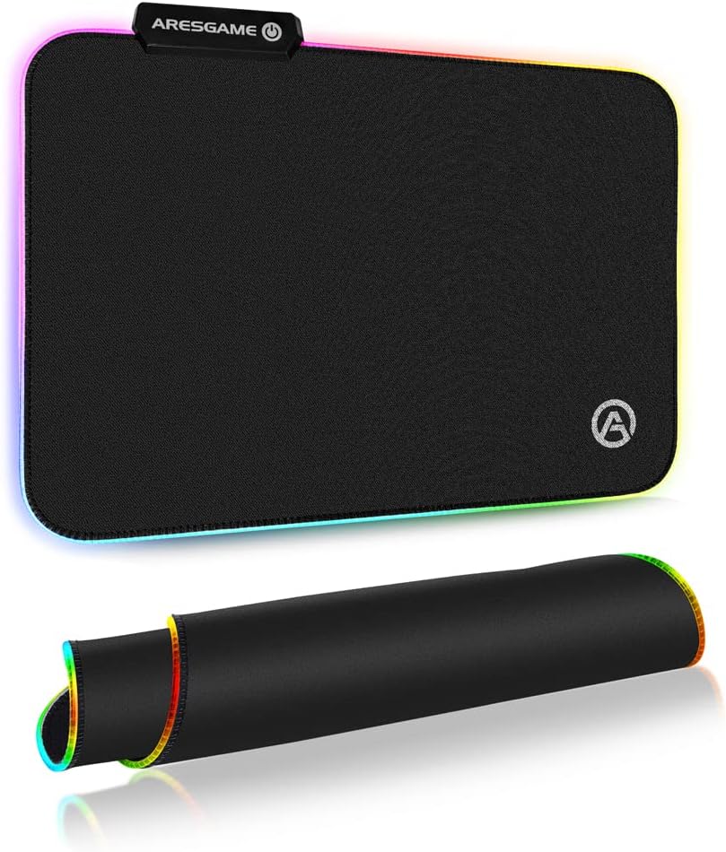 4M 4M Aresgame Rgb Soft Gaming Mouse Pad 350x250x4 PAD350x250x4 350x250x4mm black size: 350x250x4mm
