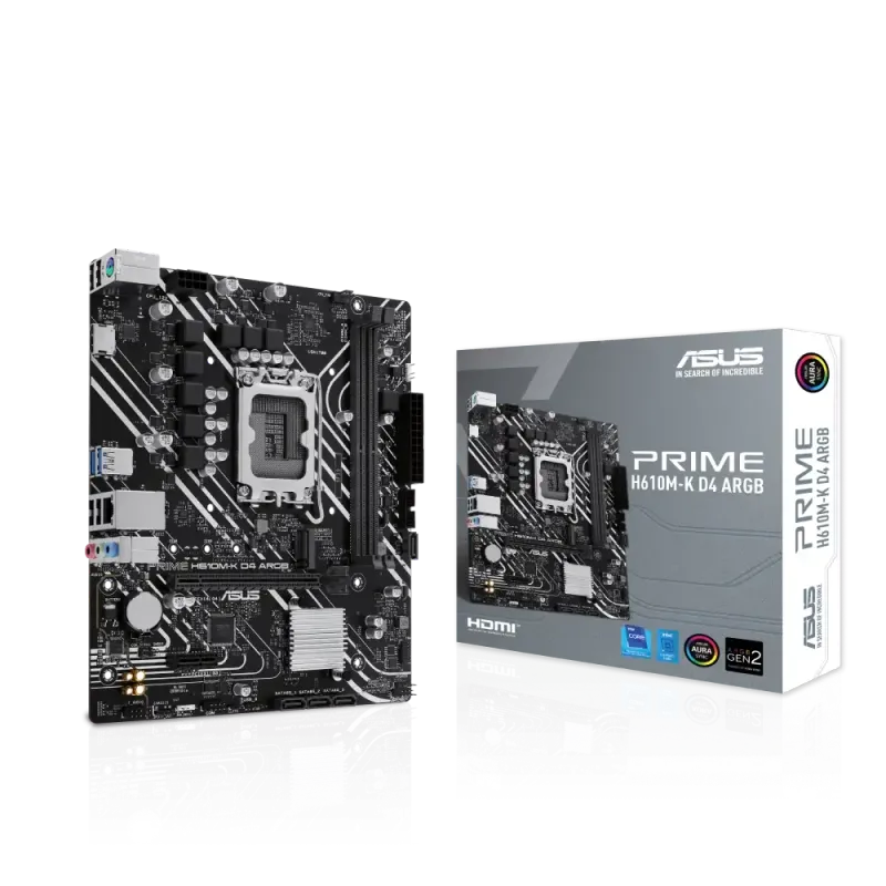 لوحة أم ASUS H610M-K Micro-ATX LGA1700 ARGB - 1