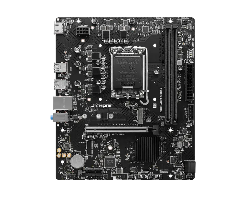MSI H610M-S Intel H610 LGA1700 Micro-ATX Motherboard DDR4 - 1