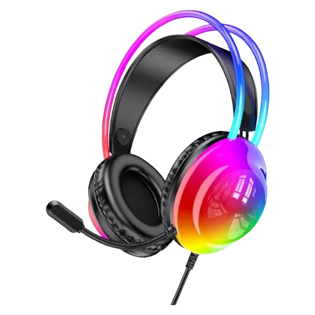 Jedel GH-579 Wired RGB Gaming Headset with Rotating Microphone - 1