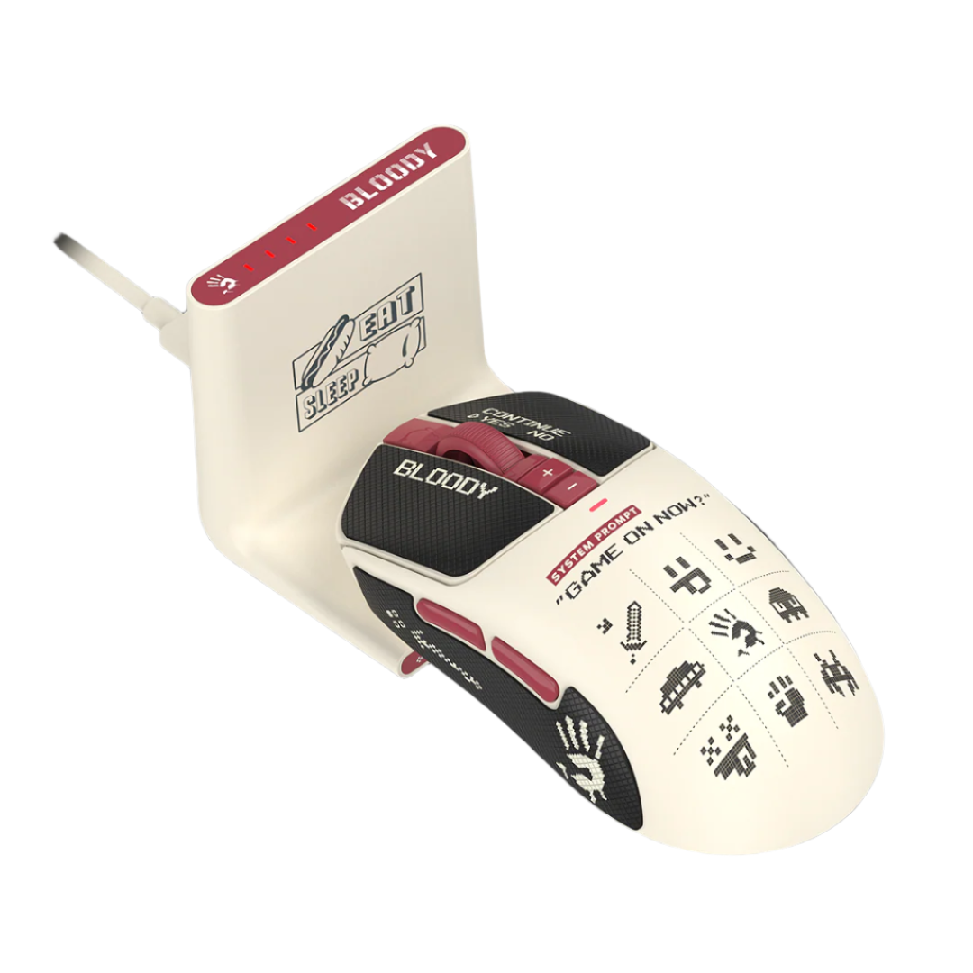 Bloody R72 Ultra Duo Gaming Mouse 20000 DPI Dual-Mode Wireless Red - 1