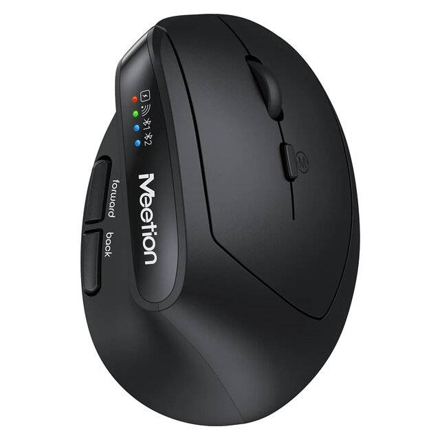 Meetion BTM008 2400 DPI Dual-Mode Wireless Mouse Black - 1
