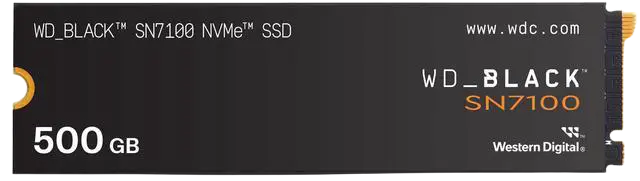 Western Digital WD_BLACK SN7100 500GB NVMe M.2 PCIe 4.0 SSD - 1