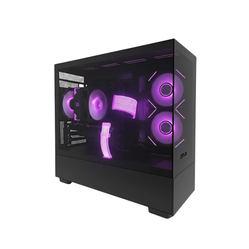 Zeus Z6 Pro Micro-ATX Case Black ARGB - 1