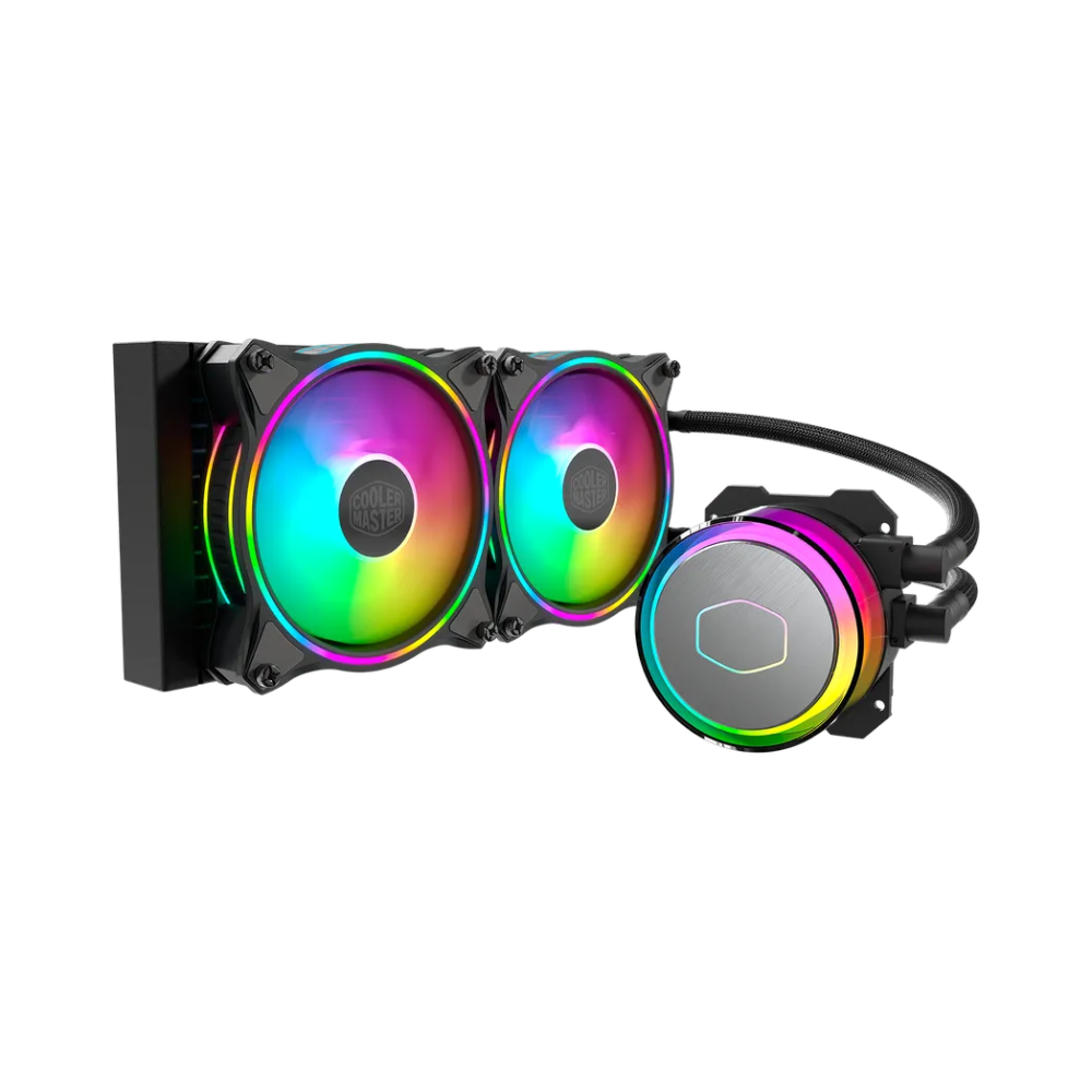 Cooler Master MasterLiquid 240mm AIO Liquid Cooler RGB Black - 1