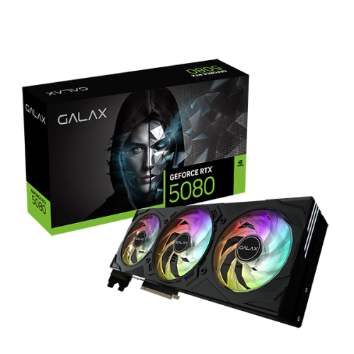 كارت شاشة Galax EX Gamer GeForce RTX 5080 16GB GDDR7 1-Click OC - 1