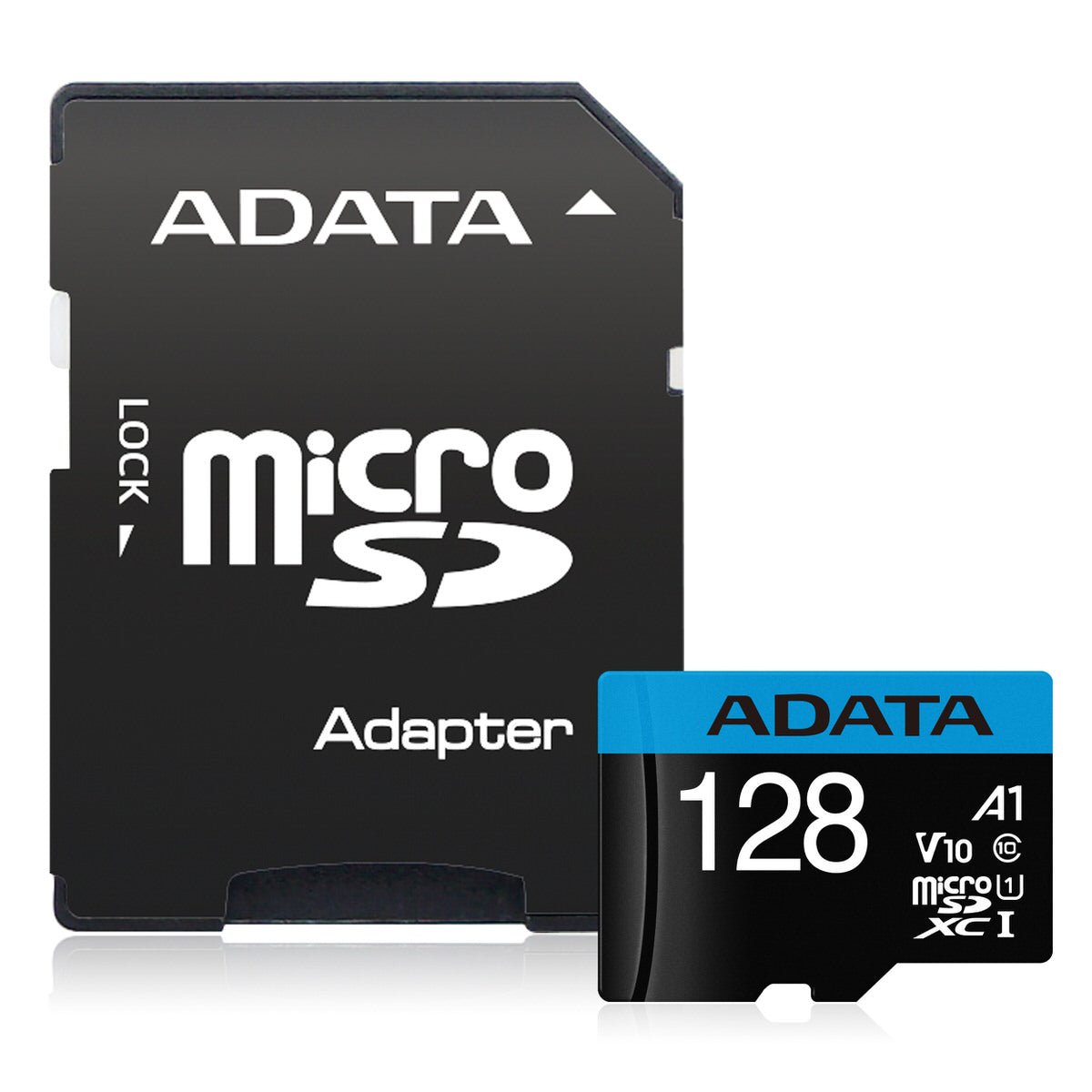 ذاكرة ADATA Premier microSDXC 128GB UHS-I Class 10 A1 100MB/s مع محول - 1