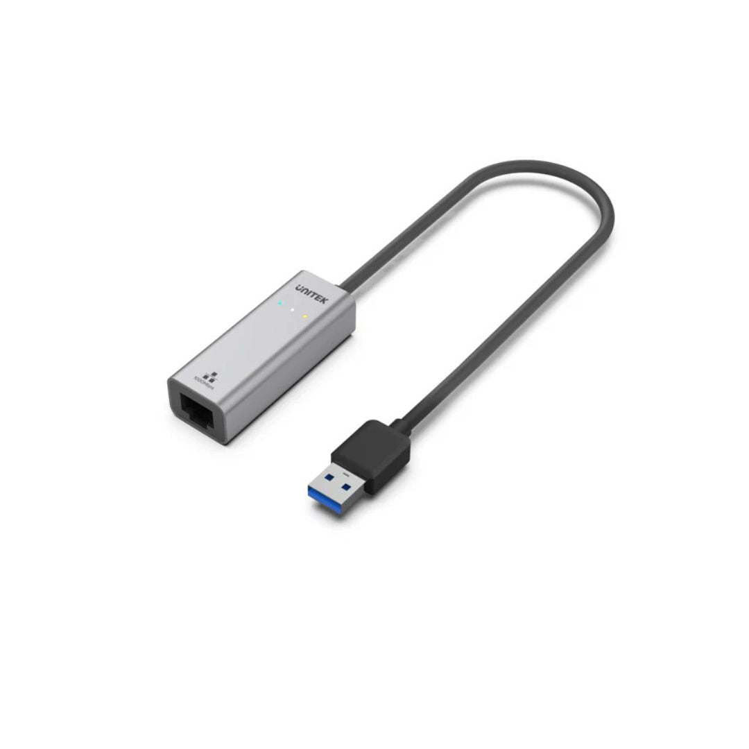 UNITEK USB-A to Gigabit Ethernet Adapter Gray - 1