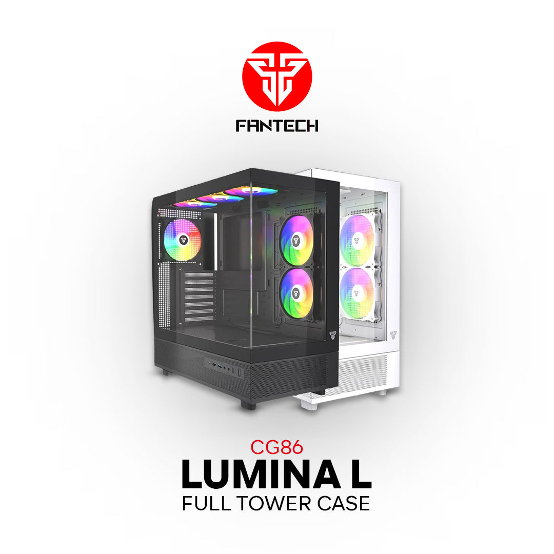 Fantech CG86 Lumina L Full Tower EATX Case with RGB and Tempered Glass - 1