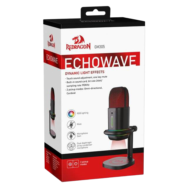 Redragon Echowave GM305 USB RGB Gaming Microphone - 1