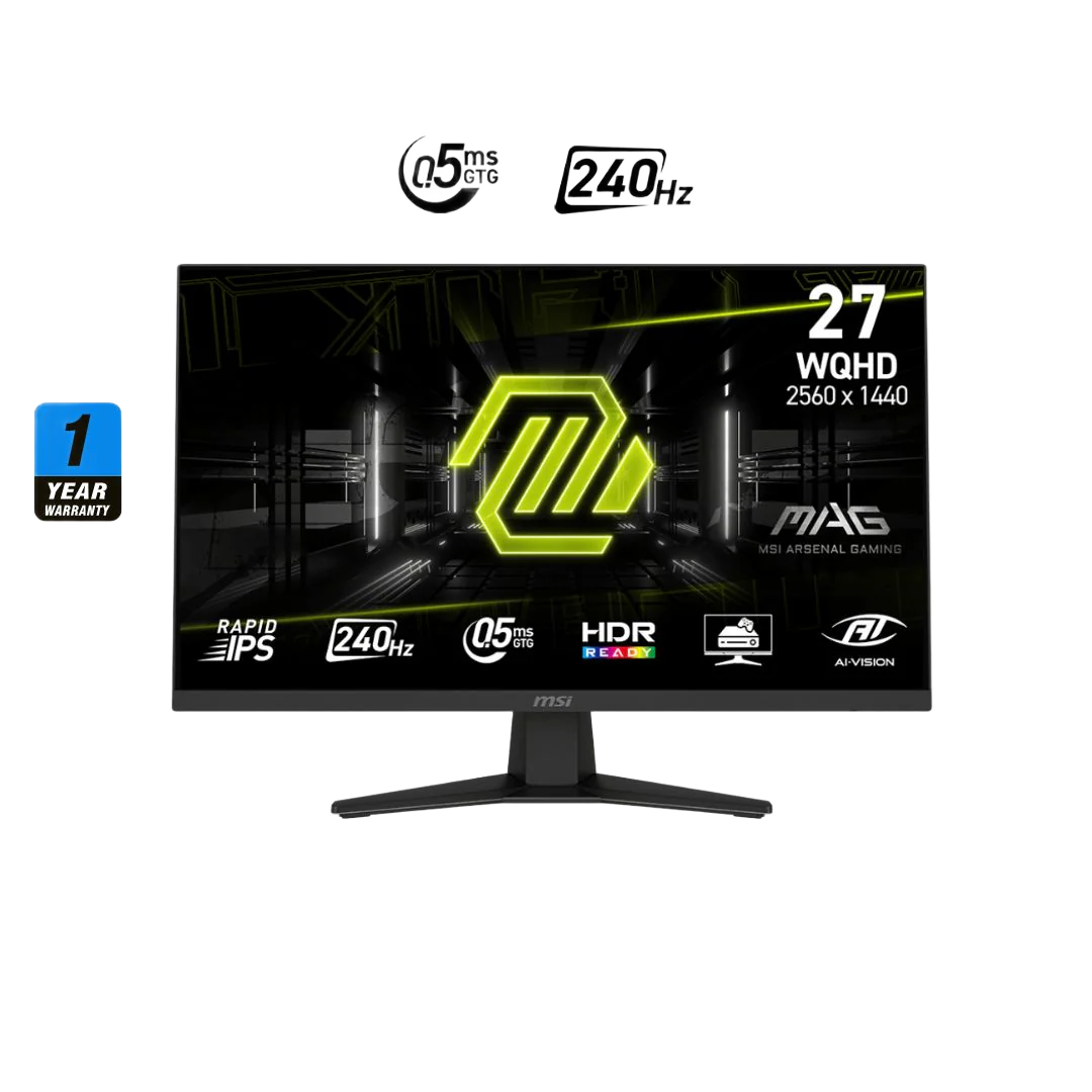 MSI MAG 274QF X24 27" QHD 240Hz IPS Gaming Monitor - 1