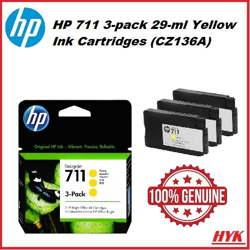 HP 711 Ink Cartridge Tri-Color 3-Pack - 1