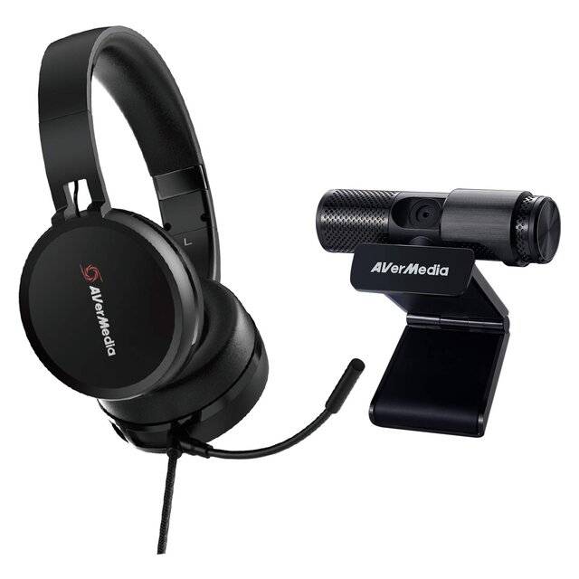 AVerMedia BO317 1080p Webcam and Headset USB 2.0 - 1