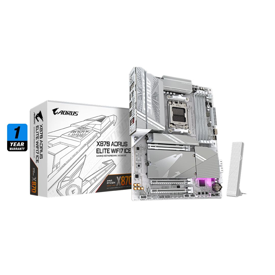 Gigabyte Aorus Elite X870 AM5 ATX Motherboard DDR5 WiFi 7 - 1
