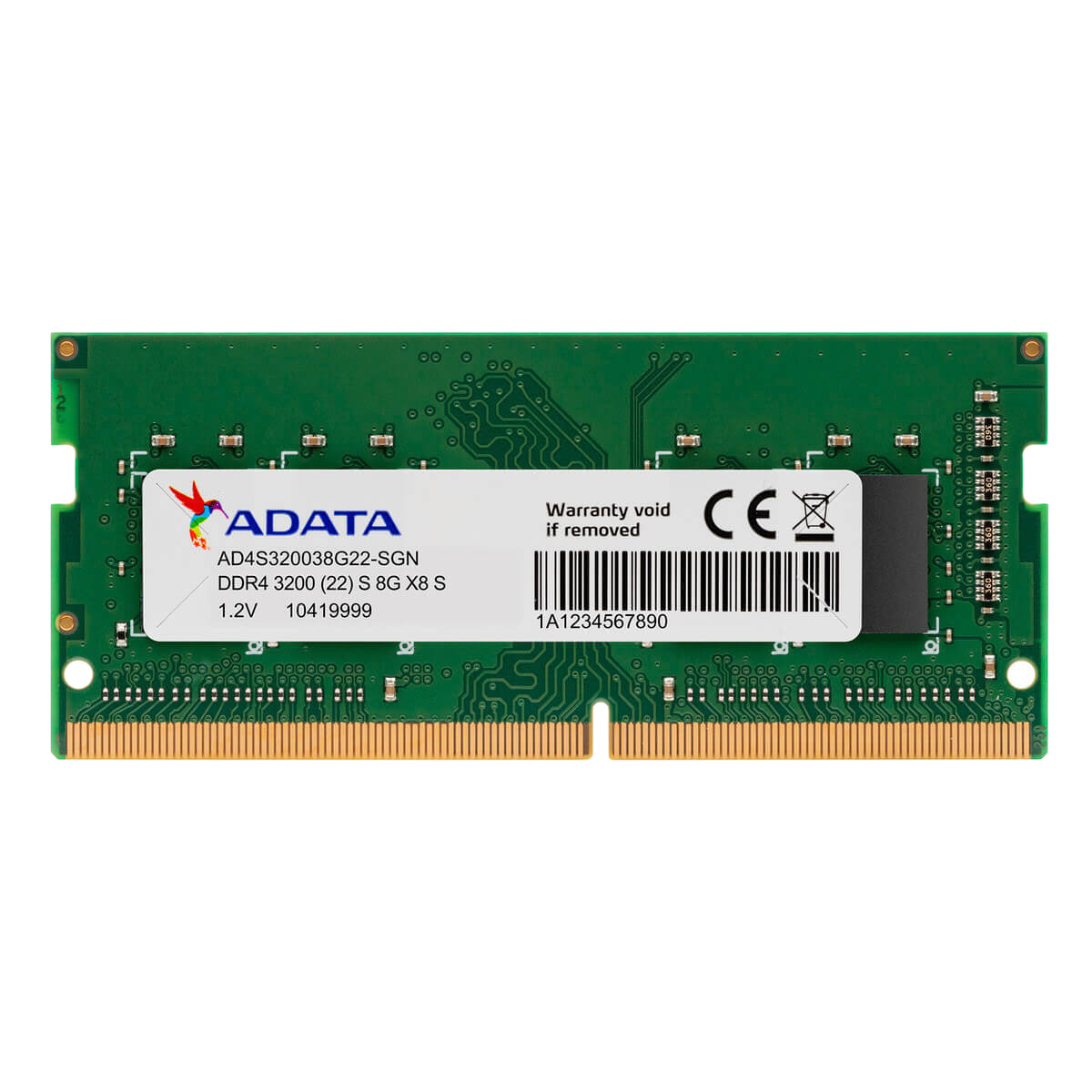 ADATA Premier DDR4 8GB (1x8GB) 3200MHz SO-DIMM Laptop Memory - 1