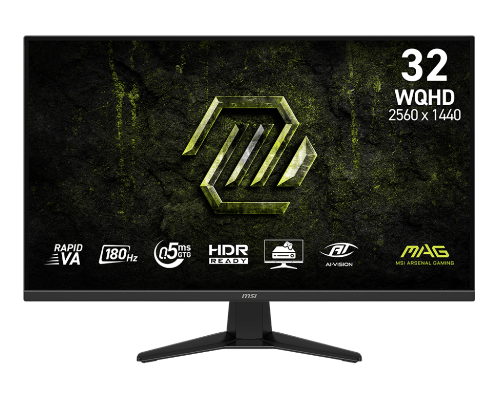 شاشة MSI MAG 325QF E18V 31″ 2560x1440 180Hz VA أسود - 1
