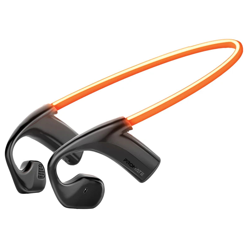 Promate RippleGlow AudioConduct Bluetooth Neckband Headset with Mic - 1