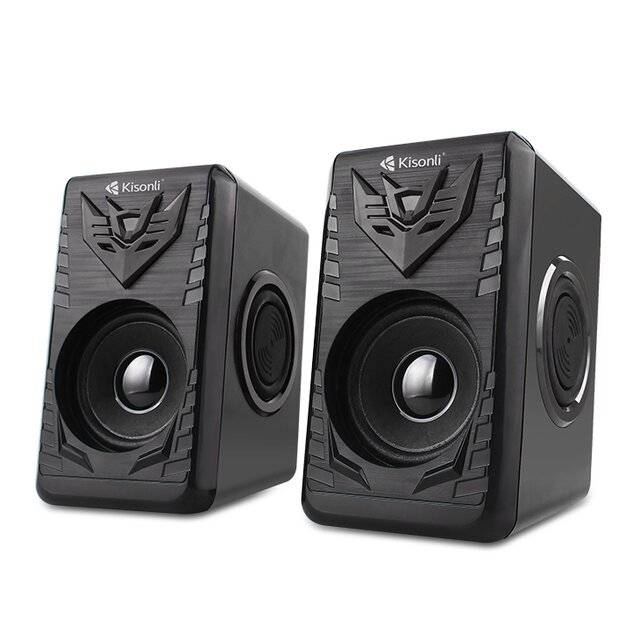 سبيكر Kisonli T-008A 2.0 قناة 6W 3.5mm أسود - 1