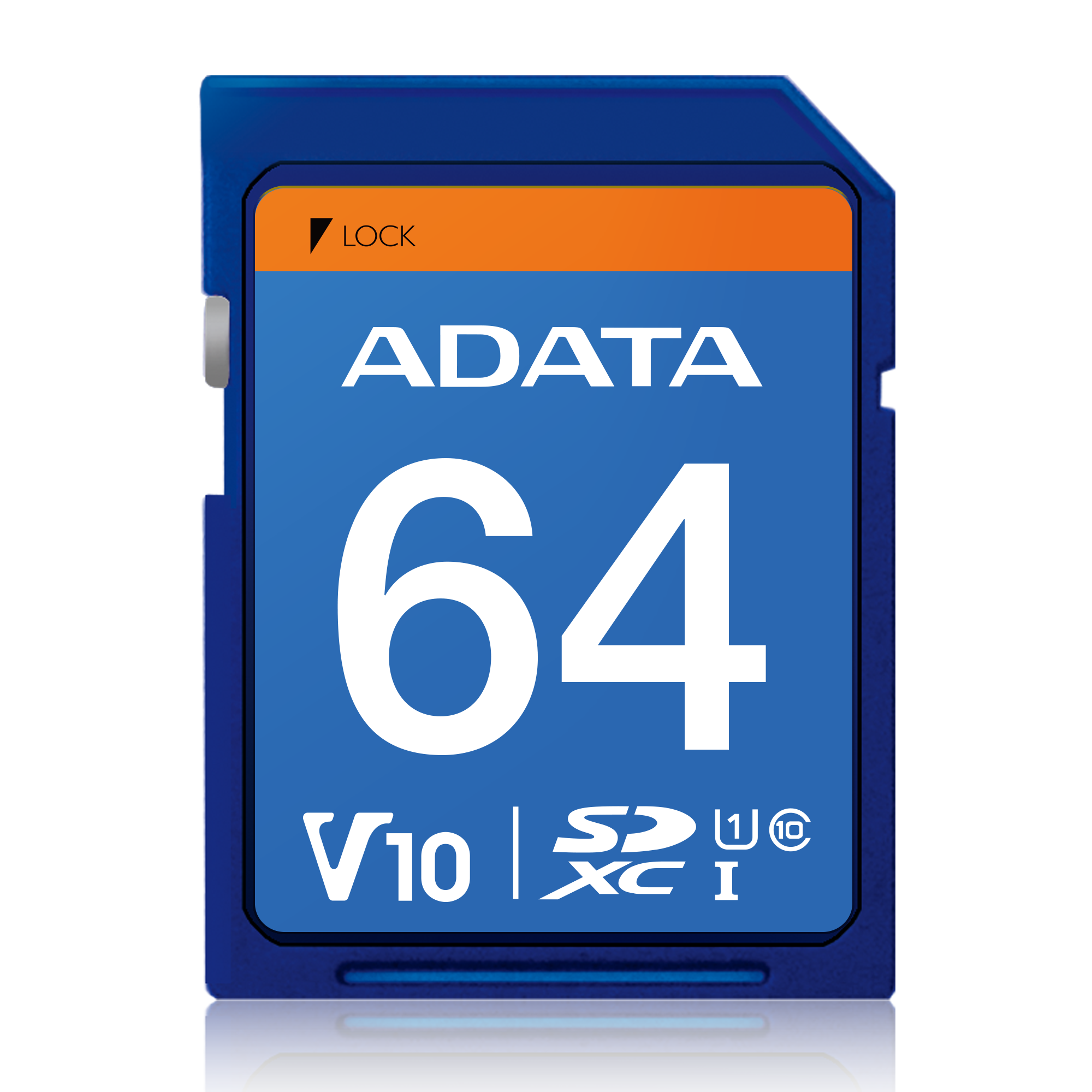 ذاكرة ADATA Premier SD 64GB UHS-I V10 A1 100MB/s - 1