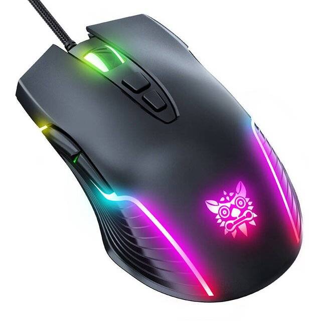 Onikuma CW905 Gaming Mouse 6400 DPI Wired RGB Black - 1