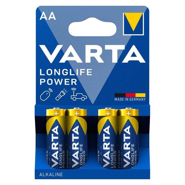 Varta Longlife Power AA Battery 3W 4-Pack - 1