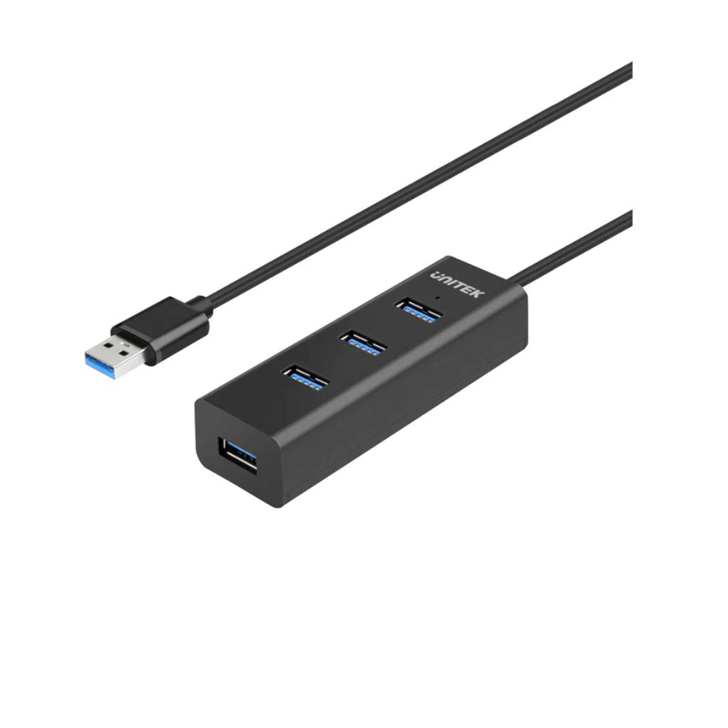 محول USB UNITEK Y-3089 4-Port USB 3.0 أسود - 1